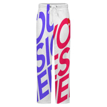 Charger l&#39;image dans la galerie, Pantalon de pyjama ample en peluche pour homme LM071 personnalisée avec prénom motif texte (conception multi-images)
