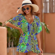Charger l'image dans la galerie, Robe de Plage Personnalisée : Tunique Chiffon Fluide &amp; Coupe Sexy
