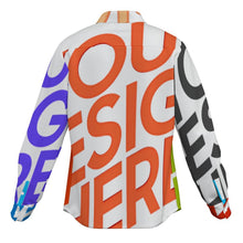 Charger l&#39;image dans la galerie, Chemise à manches longues pour homme MWXU105 personnalisée avec prénom motif texte (conception multi-images)
