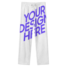 Charger l&#39;image dans la galerie, Pantalon de pyjama ample en peluche pour femme LM218 (motifs différents devant et derrière) personnalisé avec photo texte prénom
