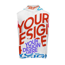 Charger l&#39;image dans la galerie, Sweat à capuche sans manches pour homme MXLD251 personnalisée avec prénom motif texte (conception multi-images)
