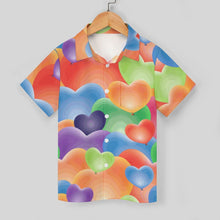 Charger l'image dans la galerie, Chemise Enfant Col Classique Coton Personnalisable Manches Courtes Poche
