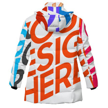 Charger l&#39;image dans la galerie, Veste matelassée en coton pour femme avec fermeture éclair MWL516 personnalisée avec prénom motif texte (conception multi-images)
