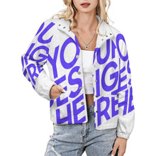 Charger l&#39;image dans la galerie, Sweat-shirt femme col montant LM552 personnalisé avec photo texte prénom (conception une image)

