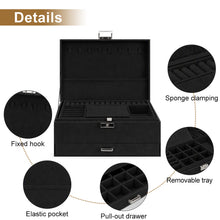 Charger l'image dans la galerie, Triple-layer Suede Jewelry Box St. Patrick's Day, Clover
