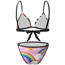 Charger l&#39;image dans la galerie, Bikini sexy à lacets cordes ensemble 2 pièces femme BK2134 personnalisé avec photo logo motif texte (conception multi-images)
