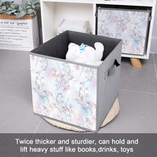 Charger l&#39;image dans la galerie, Boîte de rangement pliable en tissu Oxford personnalisé avec photo texte prénom
