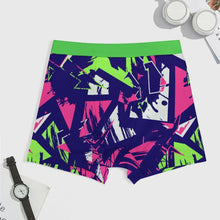 Charger l&#39;image dans la galerie, Boxer homme SDS025 imprimé en pur coton avec large ceinture élastique personnalisé avec photo texte prénom

