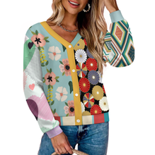 Charger l&#39;image dans la galerie, Cardigan femme LM228 personnalisée avec prénom motif texte (conception multi-images)
