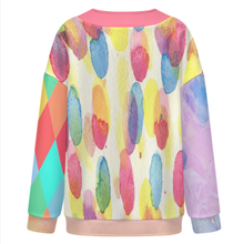 Charger l&#39;image dans la galerie, Cardigan femme à larges épaules tombantes et manches longues LM561 personnalisée avec prénom motif texte (conception multi-images)
