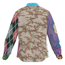 Charger l&#39;image dans la galerie, Chemise à manches longues pour homme MWXU105 personnalisée avec prénom motif texte (conception multi-images)
