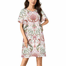 Charger l&#39;image dans la galerie, Chemise de nuit ample à manches courtes pour femme LM413 personnalisé avec photo texte prénom
