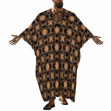 Charger l&#39;image dans la galerie, Chemise de nuit homme col V et manches papillon YKL01 personnalisé avec photo texte prénom (conception une image)
