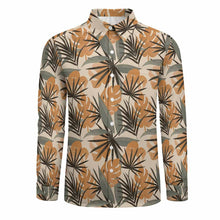 Charger l&#39;image dans la galerie, Chemise décontractée à manches longues pour homme LS en imitation lin avec poche personnalisé avec photo texte prénom (conception une image)
