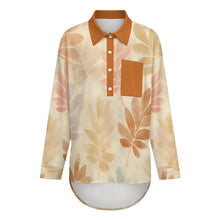 Charger l&#39;image dans la galerie, Chemise femme à épaules tombantes LM554 personnalisé avec photo texte prénom (conception une image)
