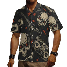 Charger l&#39;image dans la galerie, Chemise homme 100 % coton à manches courtes et col cubain SDS013 personnalisée avec prénom motif texte
