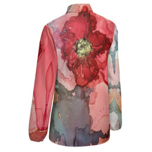 Charger l&#39;image dans la galerie, Chemise chemisier blouse femme à manches longues Vintage HS personnalisé avec photo image logo motif texte (impression des multi-images)
