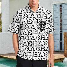 Charger l&#39;image dans la galerie, Chemise homme manches courtes avec poche B339 personnalisée avec prénom motif texte (conception multi-images)
