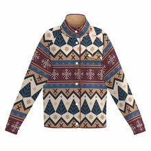 Charger l&#39;image dans la galerie, Chemises décontracté en polaire à col montant MWL505 pour femme personnalisée avec prénom motif texte
