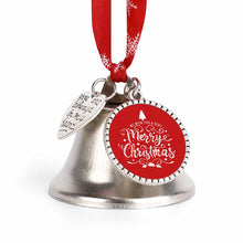 Charger l&#39;image dans la galerie, Cloche de noël décorations d&#39;arbre de noël pendentif cloche en métal ornements suspendus personnalisé avec photo motif texte

