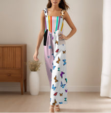 Charger l&#39;image dans la galerie, Combinaison porte-jarretelles pour femme avec WLR personnalisée avec prénom motif texte (conception multi-images)
