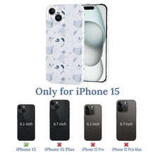 Charger l&#39;image dans la galerie, Coque de protection en plastique PC pour iPhone 15 personnalisée avec prénom motif texte
