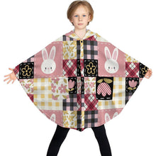 Charger l'image dans la galerie, Couverture à capuche pour enfants RTDP09 personnalisée avec prénom motif texte (conception multi-images)
