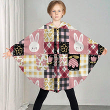 Charger l'image dans la galerie, Couverture à capuche pour enfants RTDP09 personnalisée avec prénom motif texte (conception multi-images)
