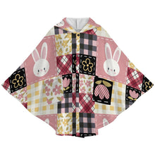 Charger l'image dans la galerie, Couverture à capuche pour enfants RTDP09 personnalisée avec prénom motif texte (conception multi-images)
