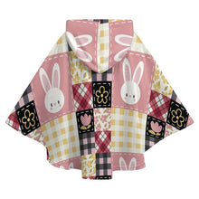 Charger l'image dans la galerie, Couverture à capuche pour enfants RTDP09 personnalisée avec prénom motif texte (conception multi-images)
