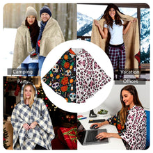 Charger l'image dans la galerie, Couverture à capuche unisexe NDP08 personnalisée avec prénom motif texte (conception multi-images)
