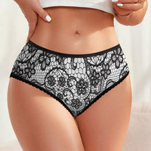 Charger l&#39;image dans la galerie, Culotte femme en dentelle LM500 personnalisé avec photo texte prénom (conception une image)
