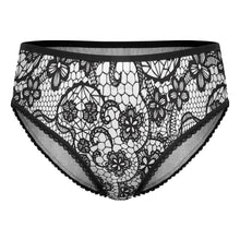 Charger l&#39;image dans la galerie, Culotte femme en dentelle LM500 personnalisé avec photo texte prénom (conception une image)
