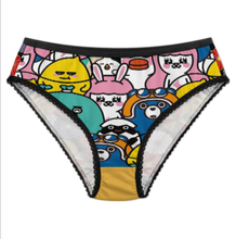 Charger l&#39;image dans la galerie, Culotte femme en dentelle LM500 personnalisée avec prénom motif texte (conception multi-images)
