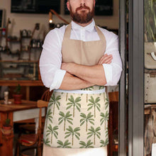 Charger l&#39;image dans la galerie, Demi-tablier imperméable unisexe avec poche avant pour café restaurant cuisine personnalisé avec photo texte prénom
