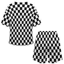 Charger l'image dans la galerie, Ensemble pyjama court pour femme à col en V B98TZ personnalisé avec photo texte prénom (conception une image)
