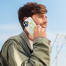 Charger l&#39;image dans la galerie, Étui de protection en cuir TPU pour iPhone 16 avec fonction support pour étui pliable personnalisée avec prénom motif texte
