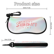Charger l&#39;image dans la galerie, Étui de rangement horizontal pour lunettes personnalisée avec prénom motif texte
