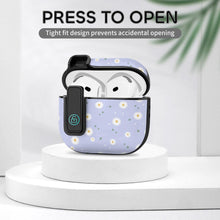 Charger l&#39;image dans la galerie, Étui pour écouteurs Apple AirPods 4 (boucle avec bordure noire) entièrement imprimé personnalisée avec prénom motif texte
