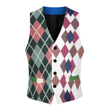 Charger l&#39;image dans la galerie, Gilet de costume homme LTM00296 personnalisée avec prénom motif texte (conception multi-images)
