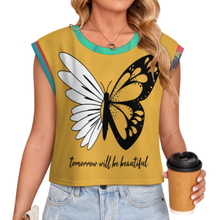 Charger l&#39;image dans la galerie, Gilet en maille à mancherons pour femme LM563 personnalisée avec prénom motif texte (conception multi-images)
