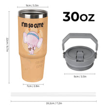 Charger l&#39;image dans la galerie, Gobelet isotherme de grande capacité de 30 oz pour voiture personnalisé avec photo texte prénom
