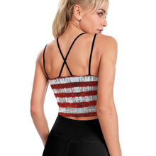 Charger l&#39;image dans la galerie, Haut de yoga / soutien-gorge de sport confortable femme YJ005 personnalisé avec photo logo texte motif (impression des multi-images)
