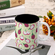 Charger l&#39;image dans la galerie, Mug avec intérieur et poignée noir / Tasse noir mat personnalisé avec photo logo texte motif
