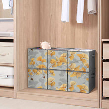 Charger l&#39;image dans la galerie, Lot de 6 bacs de rangement pliables personnalisée avec prénom motif texte
