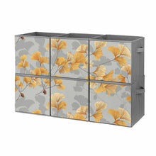 Charger l&#39;image dans la galerie, Lot de 6 bacs de rangement pliables personnalisée avec prénom motif texte
