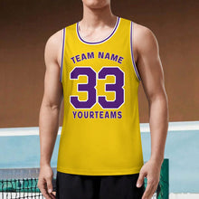 Charger l&#39;image dans la galerie, Maillot de basket-ball ras du cou pour homme ABK personnalisé avec photo texte prénom
