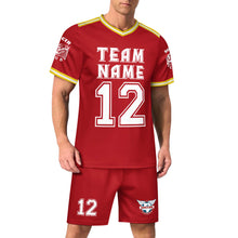 Charger l&#39;image dans la galerie, Maillot de football LTZ pour homme avec col en V personnalisé avec photo texte prénom
