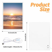 Charger l&#39;image dans la galerie, Miroir veilleuse personnalisé avec photo texte prénom
