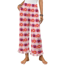Charger l'image dans la galerie, Pantalon de pyjama à volants pour femme NSHYBSK personnalisé avec prénom motif texte (conception une image)
